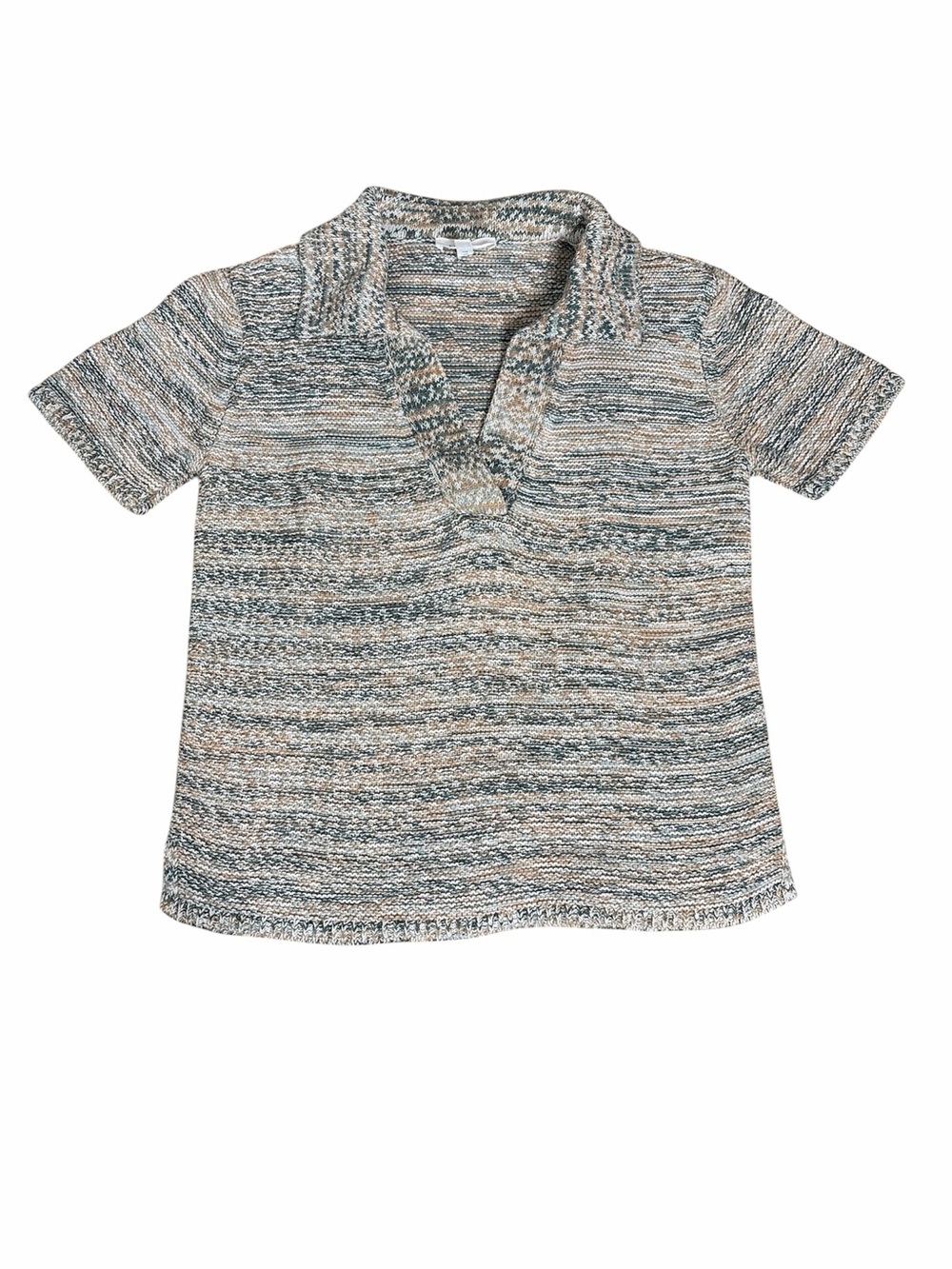 Haven Well Within Linen Blend Short Sleeve Sweater Size Small